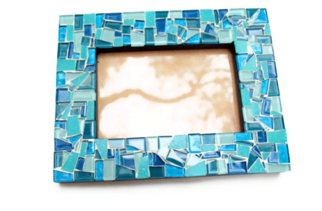 Teal Mosaic Picture Frame 4 X 6 on Luulla